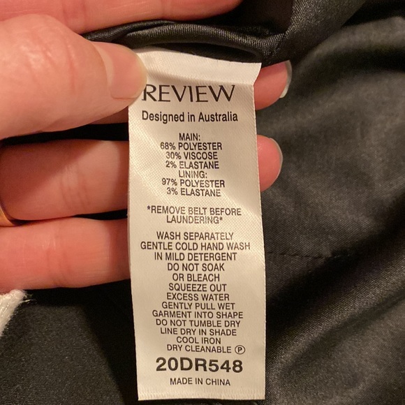 Review size 8, pink/black/white sleeveless dress/tunic. - Picture 5 of 5